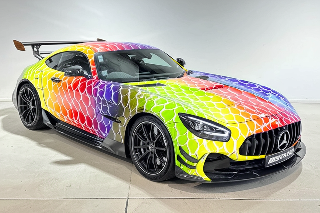 car wrap stripe zebra skin